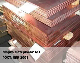 Анод медный М1 ГОСТ: 859-2001